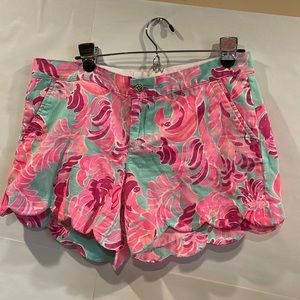 Lilly Pulitzer  Love Birds Print Buttercup shorts size 10